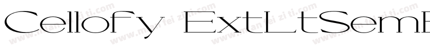 Cellofy ExtLtSemExpotf字体转换